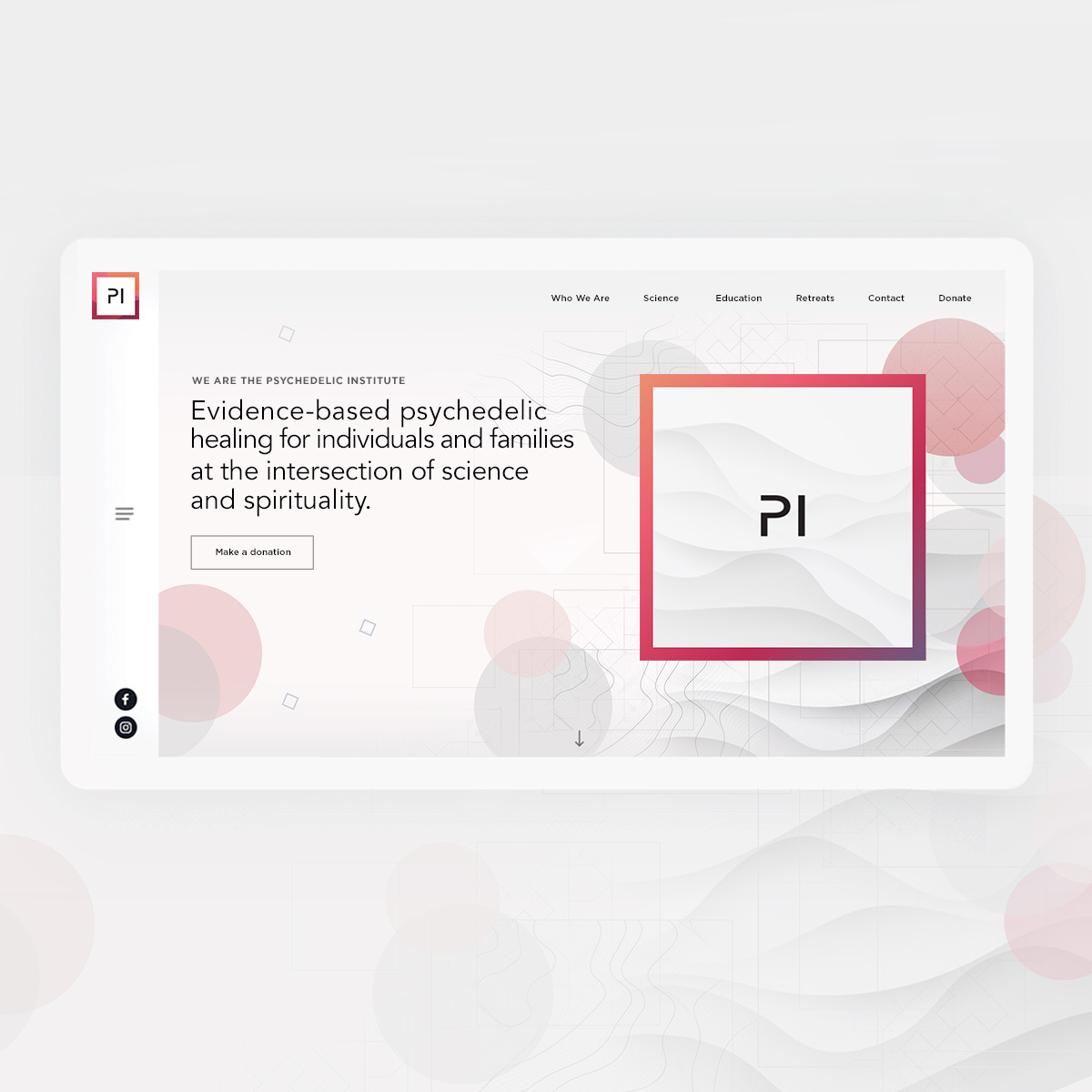 Psychedelic Institute branding creative direction design direction illustration interaction design logo responsive design website wireframes