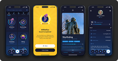 Field Book - Scout Badge Management App gamification icons product design ui ux