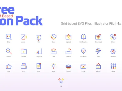 Free Icon Pack for Professional Designs app design assets elements free free icon freebies graphic design grid icon pack iconography infographic vector vector art web design web elements