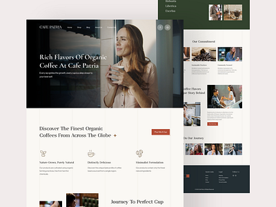 Coffee Landing Page figma landing page website design