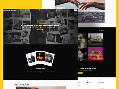 Photografer / Video maker web site - Guilherme Schulze graphic design landing page site ui uiux website