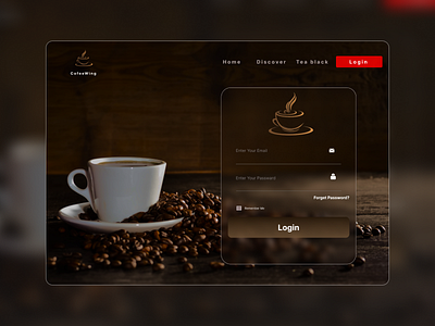 Design User Login Page For Cofee Wing company website design figma uiux figma website illustration landing page design ui web design website website design