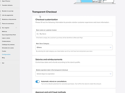 New Configuration for the Mercado Pago Checkout Plugin craft product product design ui ui design ux design