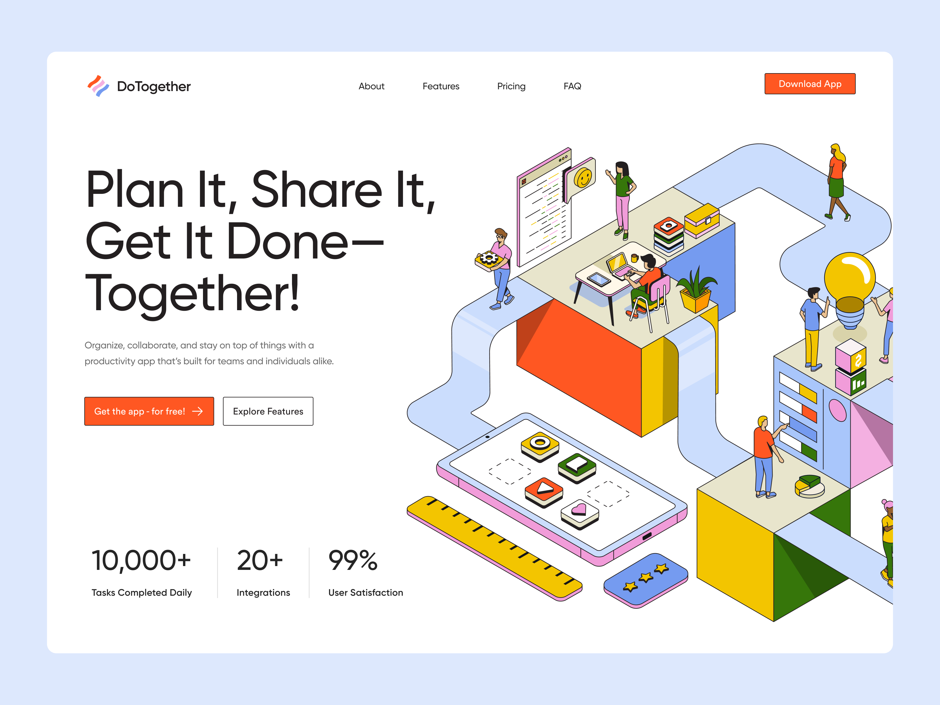 Example of Website Landing Page Design