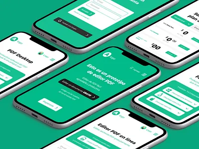 Prototipo web editor pdf app branding graphic design interface ui ux web