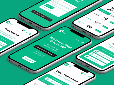 Prototipo web editor pdf app branding graphic design interface ui ux web
