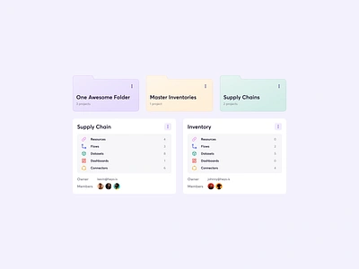Folder Structure app design folder interface inventory structure ui ux web
