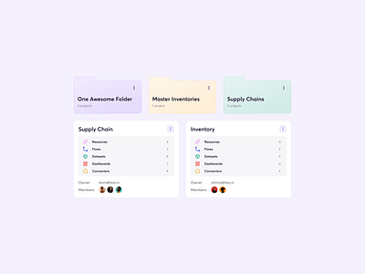 Folder Structure app design folder interface inventory structure ui ux web
