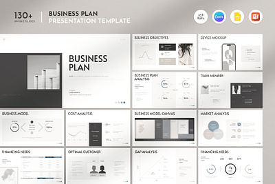 Minimal Business Plan Presentation branding business plan business strategy canva design template clean company profile corporate presentation creative template google slides graphic design marketing plan minimal pitch deck powerpoint template presentation bundle presentation template project proposal simple social media