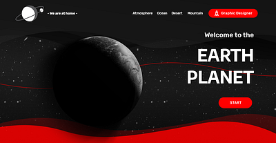 Web site "We are at home" adobe illustrator astronomy branding design graphic design logo ui ux