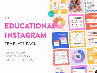 Instagram Educational Posts Pack canva coach canva instagram coach template instagram canva instagram coach instagram post instagram post templates instagram templates canva