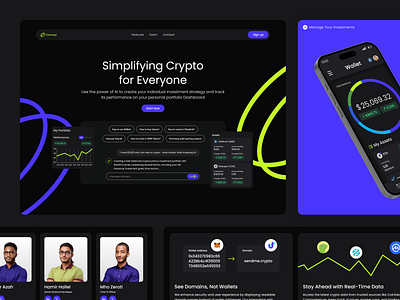 Coincept - Web Design blockchain crypto graphic design ui ui design ux ux design web design web3 website