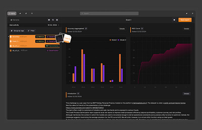 Skore - AI Assistance for data science 🧪 app bar chart build builder cursor design graph product productdesign reports select widgets