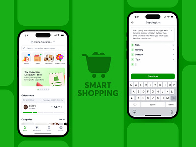 Smart Shopping ai shopping app cart design express flowers ios shopping smart stores ui ux