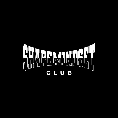 Shapemindset Club clothing brand club logo logo logo design modern retro streetwear streetwear logo t shirt design urban vintage