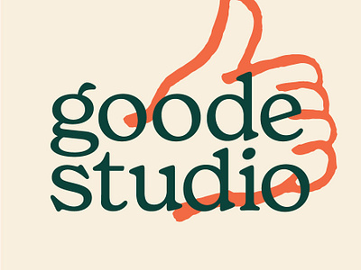 Goode Studio Brand and Illustrations brand branding business cards design graphic design illustration logo thumbs up