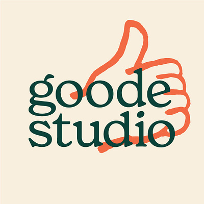 Goode Studio Brand and Illustrations brand branding business cards design graphic design illustration logo thumbs up