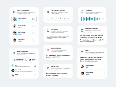 Bottom Sheet Designs for EternizeMe App app audio bottomsheet card clean design illustration input minimal mobile ui