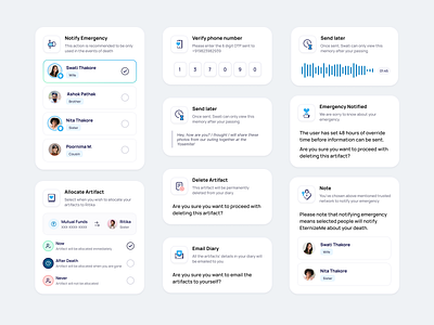 Bottom Sheet Designs for EternizeMe App app audio bottomsheet card clean design illustration input minimal mobile ui