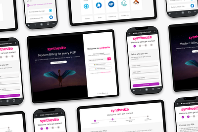 Gradient Synthesize design msp product design saas ui ux
