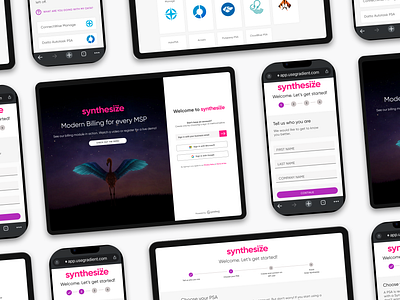 Gradient Synthesize design msp product design saas ui ux
