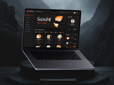 Sushirai - Sushi Restaurant Dashboard app design branding dashboard design graphic design marketplace mobile app restaurant sushi ui uiux ux web design