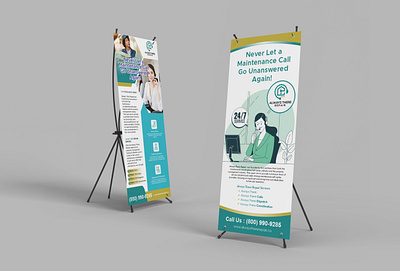 Call Center Rollup Banner 24hr phone line