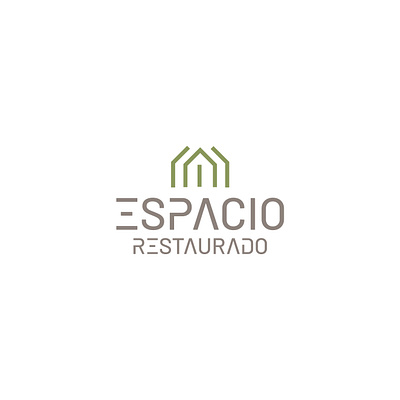 Logo Espacio Restaurado branding design graphic design lettering logo logotype vector