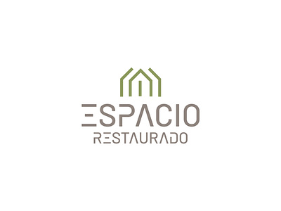 Logo Espacio Restaurado branding design graphic design lettering logo logotype vector