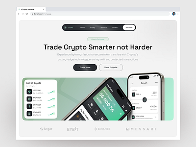 Ecrypto - Crypto Exchange Website🔥 bitcoin crypto ethereum exchange mobile app mobile app design mobile design mobile ui moblieapp solana ui web design website website design