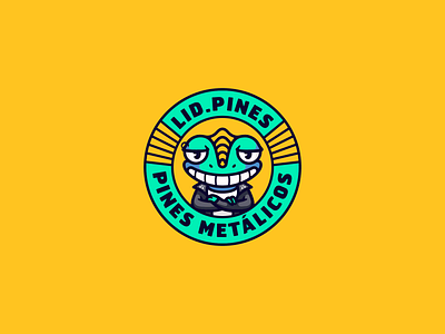 Lid.Pines Logo Design animation branding chameleon colombia emanel pin graphic design logo logo design mascot logo motion graphics visual identity