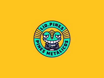 Lid.Pines Logo Design animation branding chameleon colombia emanel pin graphic design logo logo design mascot logo motion graphics visual identity