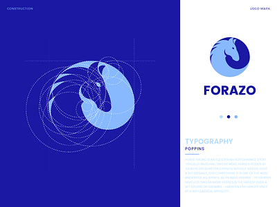 Forazo Brand Identity animal construction design geometric golden ratio graphic design grid horse icon illustration