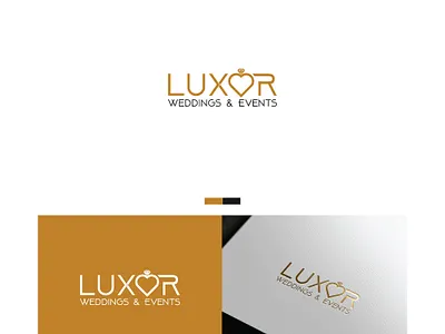 Luxor Wedding and events logo concept best logo brand logo branding logo logo design logo idea lux logo luxor logo luxury logo new logo wedding logo wordmark wordmark logo
