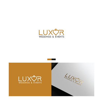 Luxor Wedding and events logo concept best logo brand logo branding logo logo design logo idea lux logo luxor logo luxury logo new logo wedding logo wordmark wordmark logo