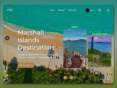 Marshall Islands Web Design 3d animation app appdesign branding design graphic design illustration landing page logo motion graphics ui uidesign ux uxdesign web web design website website design