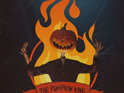 The Pumpkin King adobe illustrator disney graphic design halloween jackskellington nightamarebeforechristmas pumpkinking timburton