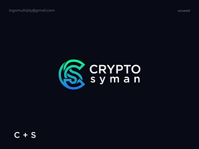 Crypto syman logo- CS logo ai brand identity branding c crypto cs logo design gradient icon letter cs logo logo design logomultiply s saas tech