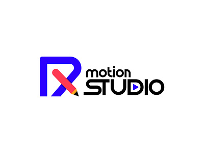 RX Motion Studio abstract logo app icon brand identity branding creative logo gradient logo logo design rx logo design rx motion studio