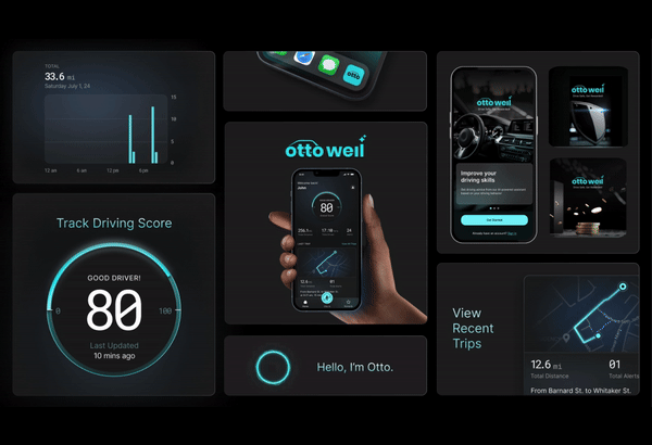 Otto Well Mobile App // Design Concept // 2024 branding design mobile app ui ux