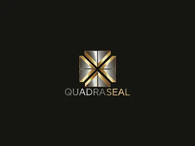 QuadraSeal-Logo 3d ai app art branding design discount logo pricing discount logos for sale discount pricing graphic design icon illustration logo logos minimal minimalist typography ui vector