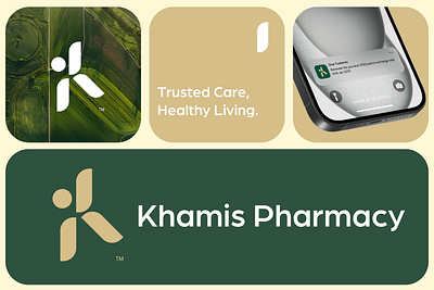 Khamis Pharmacy - Logo / Visual Identity branding design graphic design identity logo medial minimal pharmacist pharmacy visual