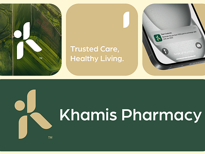 Khamis Pharmacy - Logo / Visual Identity branding design graphic design identity logo medial minimal pharmacist pharmacy visual