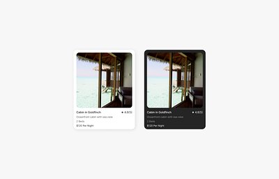 Resort Booking website card design card ui resort website ui ux