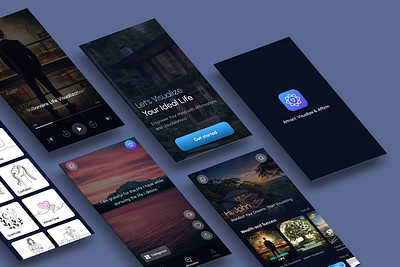 Visulization Mobile App Design app design graphic design mobile app ui