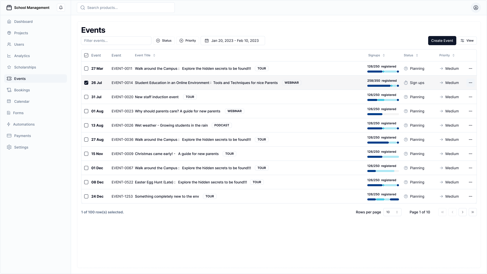 Example of Fast Shadcn App Design
