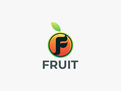 FRUIT branding design fruit coloring fruit logo graphic design icon logo