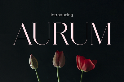 Aurum – Enhancing Designs with Elegance and Floral Charm cute font fashion font girly font thumbnail font