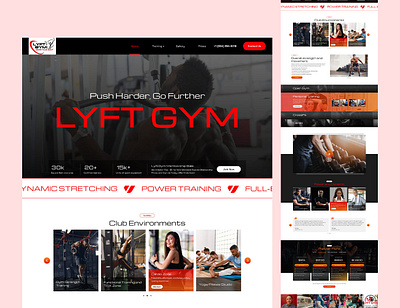 Gym Landing Page Design branding creative landing page design figma graphic design gym gym creative landing page gym creative website landing page logo photoshop ui user experience user interface website design