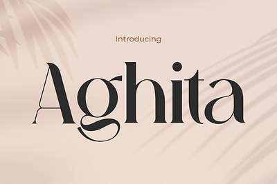 Aghita Font: A Fusion of Elegance and Modernity cute font hadwriting font thumbnail font